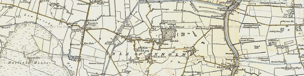 Old map of Bracon in 1903