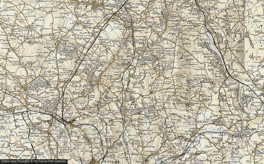 Old Map of Braddocks Hay, 1902-1903 in 1902-1903