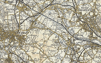 Old map of Brades Village in 1902