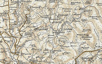 Old map of Treswigga in 1900