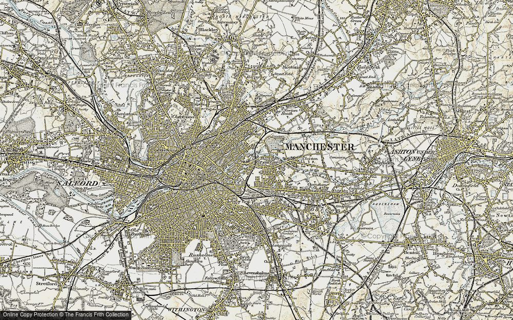 Old Map of Bradford, 1903 in 1903