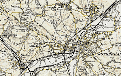Old map of Bradgate in 1903