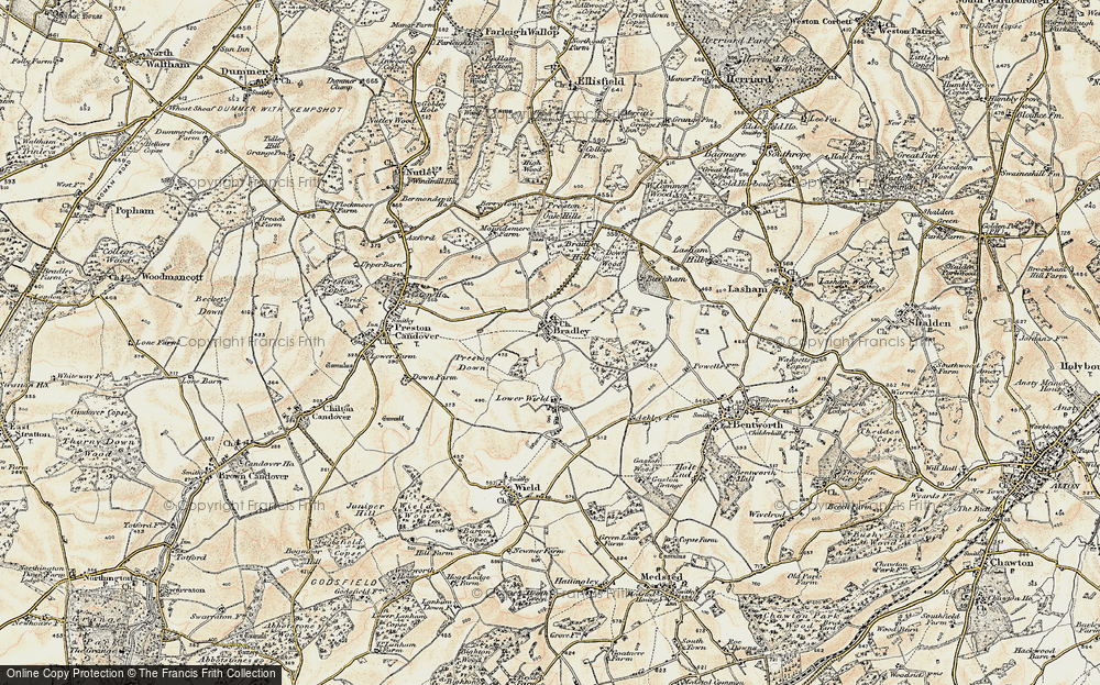 Old Map of Bradley, 1897-1900 in 1897-1900