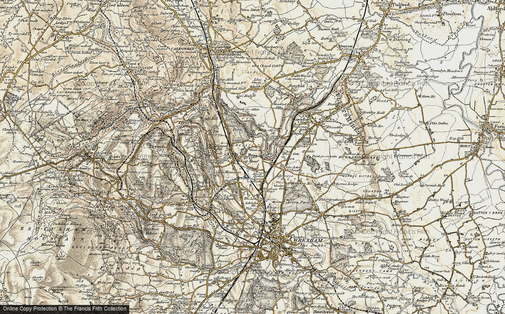 Old Map of Bradley, 1902 in 1902