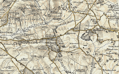 Old map of Agnes Meadow in 1902