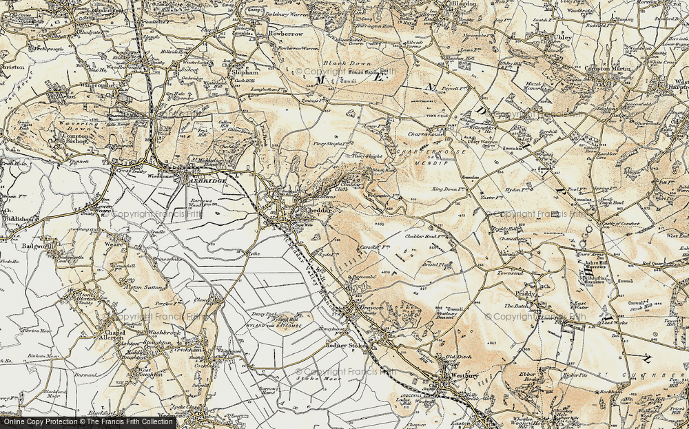 Old Map of Bradley Cross, 1899-1900 in 1899-1900