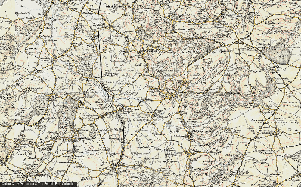 Old Map of Bradley Green, 1898-1899 in 1898-1899
