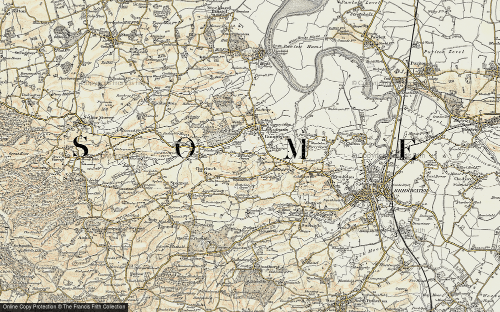 Old Map of Historic Map covering Blackmore Fm in 1898-1900