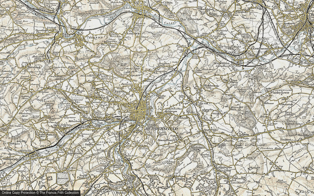 Old Map of Bradley Mills, 1903 in 1903