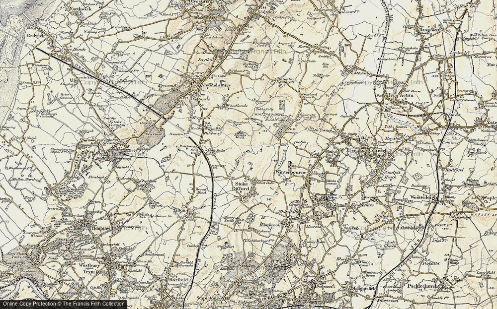 Old Map of Bradley Stoke, 1899 in 1899