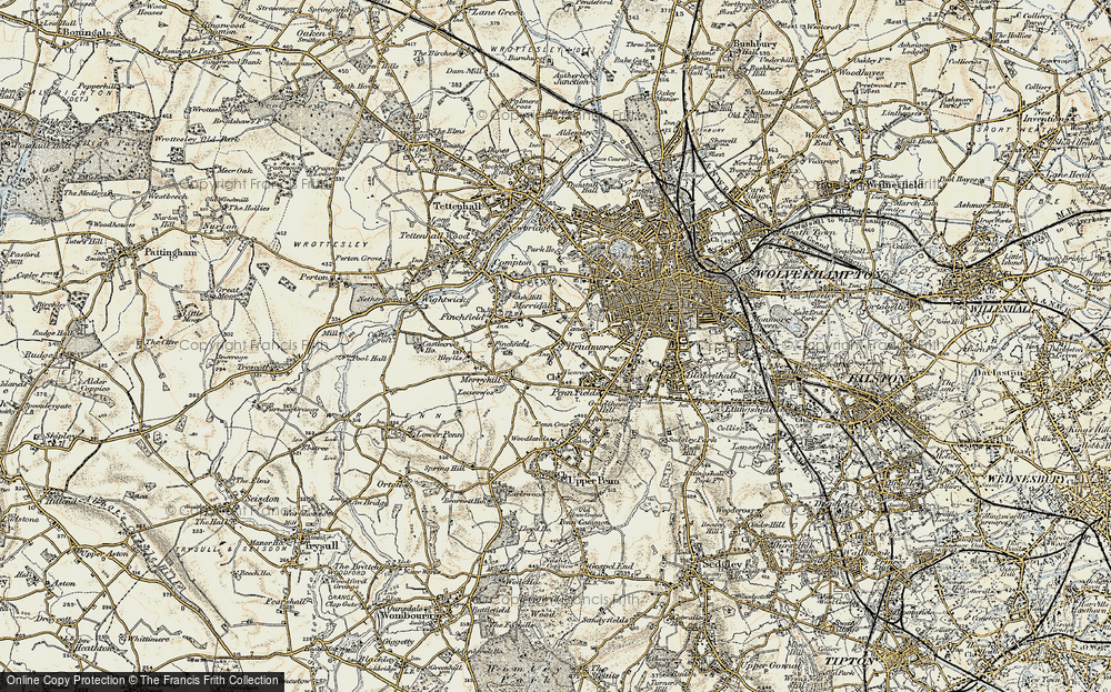 Old Map of Bradmore, 1902 in 1902