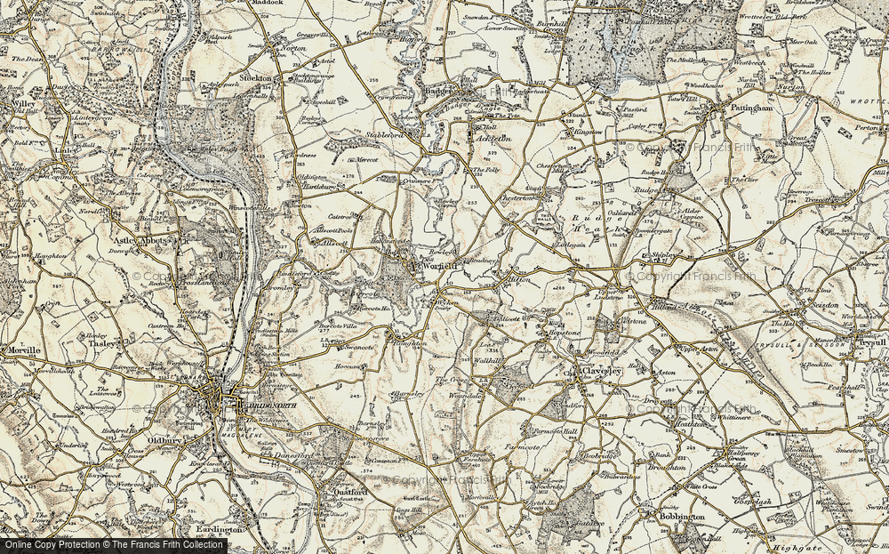 Old Map of Bradney, 1902 in 1902