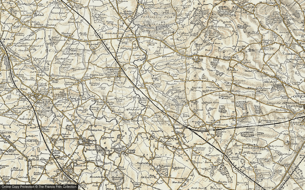 Old Map of Bradnock's Marsh, 1901-1902 in 1901-1902