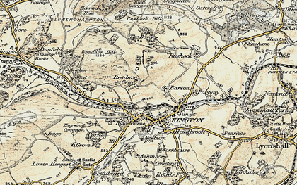 Old map of Barton in 1900-1903