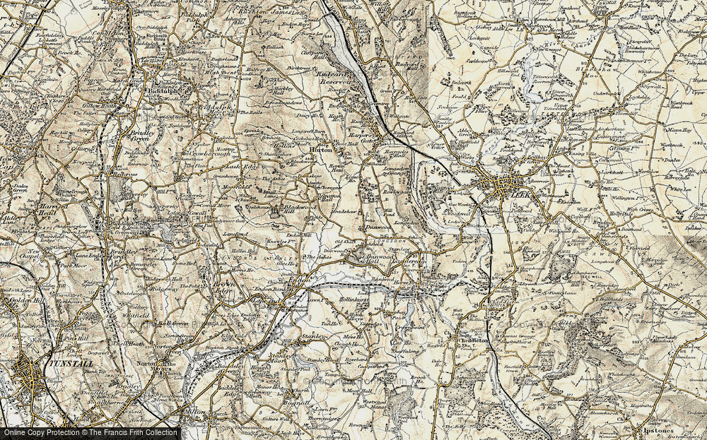 Old Map of Bradshaw, 1902-1903 in 1902-1903