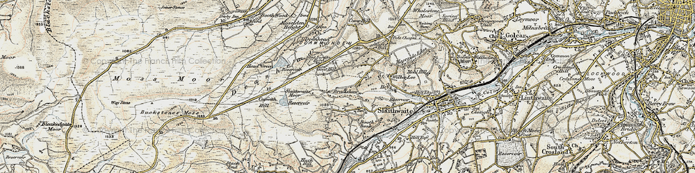 Old map of Worts Hill in 1903