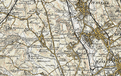 Old map of Bradwell in 1902