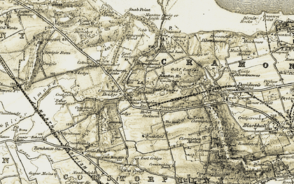 Old map of Braepark in 1903-1906