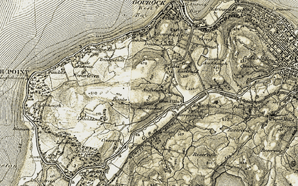 Old map of Braeside in 1905-1907