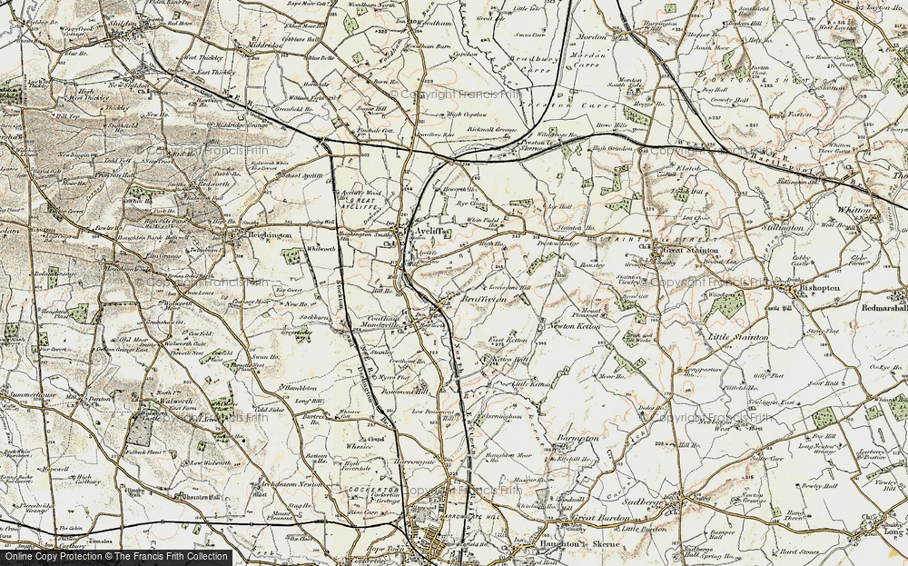 Old Map of Brafferton, 1903-1904 in 1903-1904