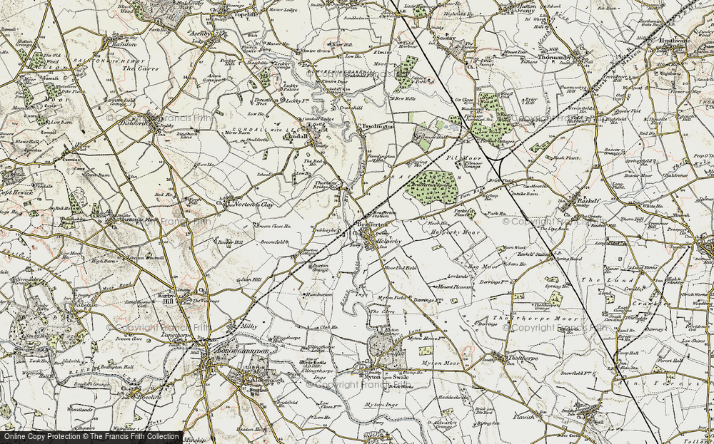 Old Map of Brafferton, 1903-1904 in 1903-1904