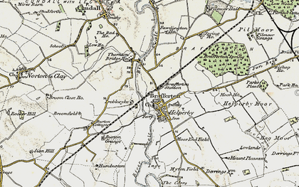 Old map of Brafferton in 1903-1904