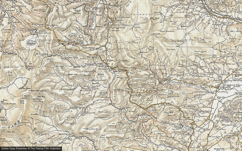 Old Map of Braichyfedw, 1902-1903 in 1902-1903