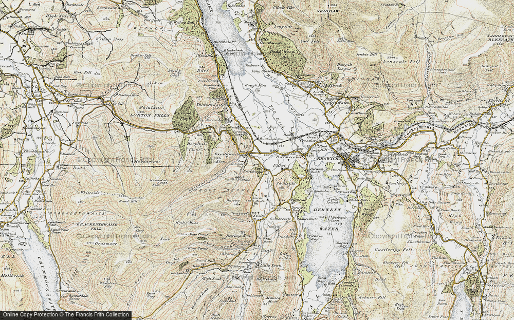 Old Map of Braithwaite, 1901-1904 in 1901-1904