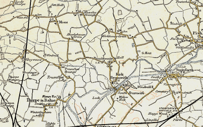 Old map of Kirkhouse Green in 1903