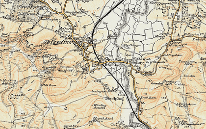Old map of Bramber in 1898