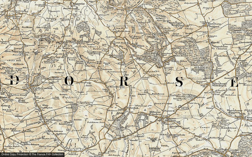 Old Map of Bramblecombe, 1897-1909 in 1897-1909