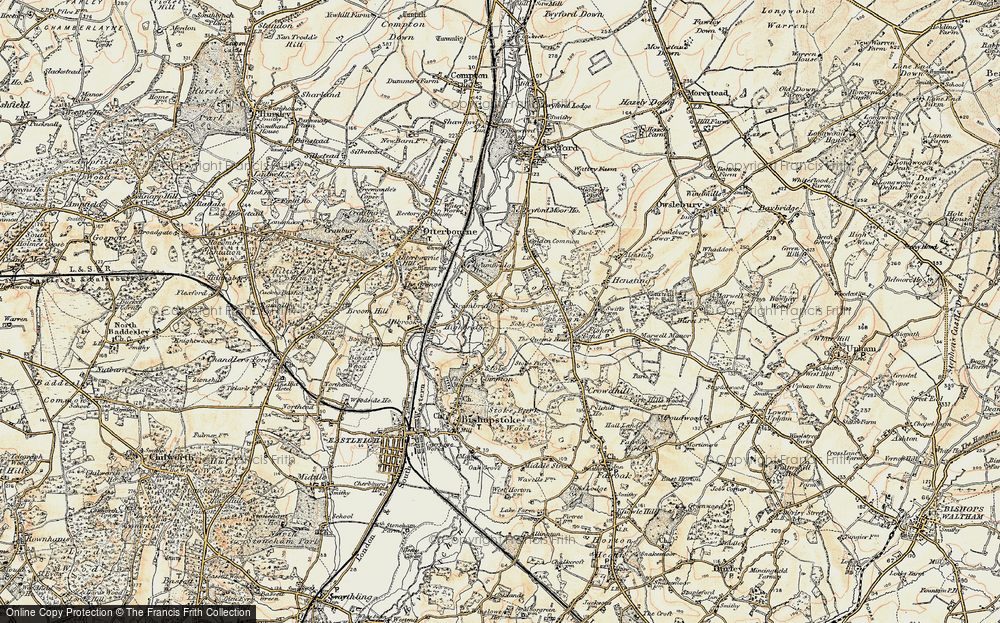 Old Map of Brambridge, 1897-1909 in 1897-1909