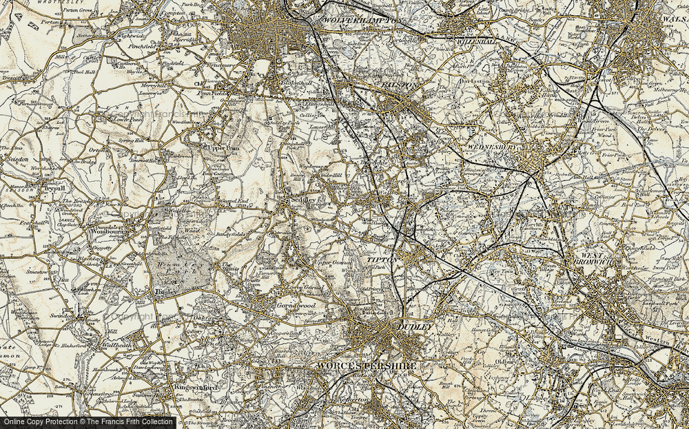 Old Map of Bramford, 1902 in 1902