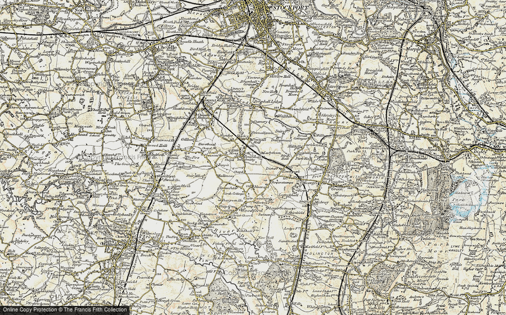 Old Map of Bramhall, 1902-1903 in 1902-1903