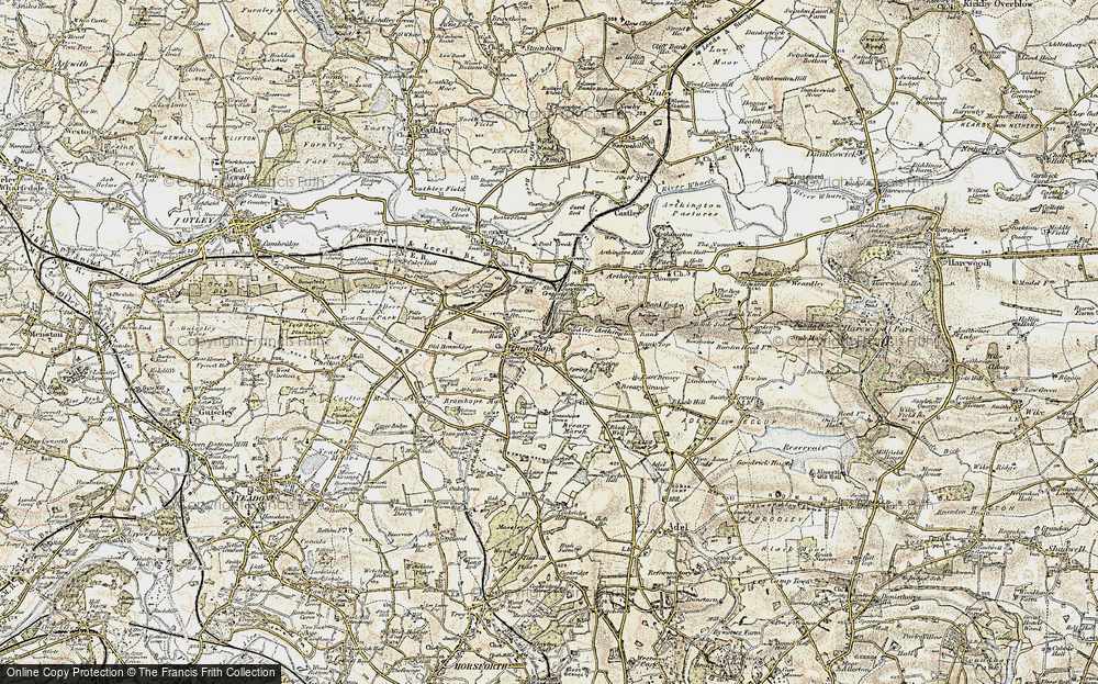 Old Map of Bramhope, 1903-1904 in 1903-1904