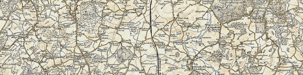 Old map of Bramley in 1897-1900