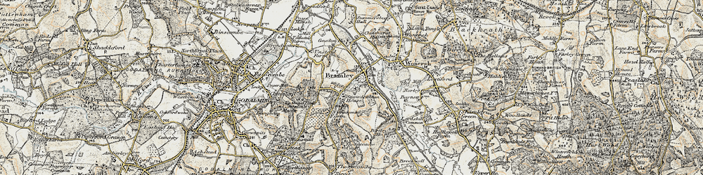 Old map of Bramley in 1897-1909