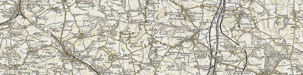 Old map of Bramley in 1902-1903