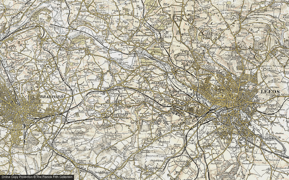 Old Map of Bramley, 1903-1904 in 1903-1904