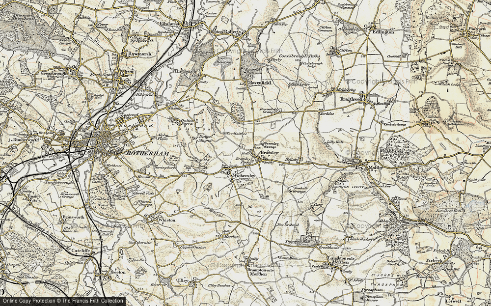 Old Map of Bramley, 1903 in 1903