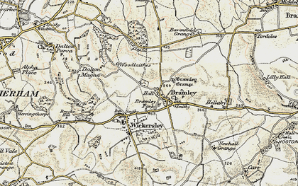 Old map of Bramley in 1903