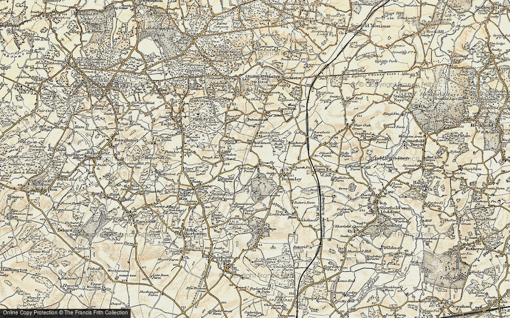 Old Map of Historic Map covering Beaurepaire Ho in 1897-1900
