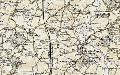 Old map of Bramley Green in 1897-1900