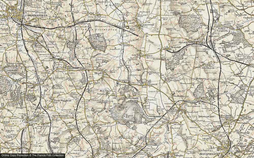 Old Map of Bramley Vale, 1902-1903 in 1902-1903