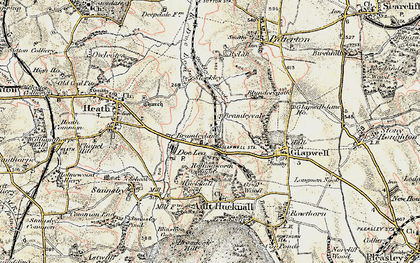 Old map of Bramley Vale in 1902-1903