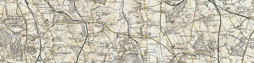 Old map of Bramley Vale in 1902-1903