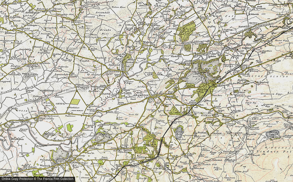Old Map of Historic Map covering Aaron's Town in 1901-1904