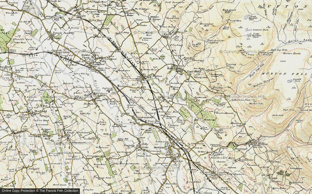 Old Map of Historic Map covering Croft Ends in 1901-1904