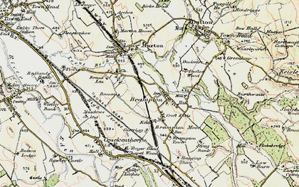 Old map of Brampton in 1901-1904