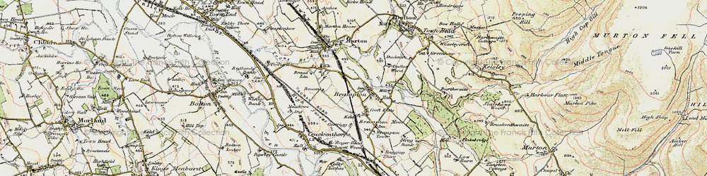Old map of Brampton in 1901-1904